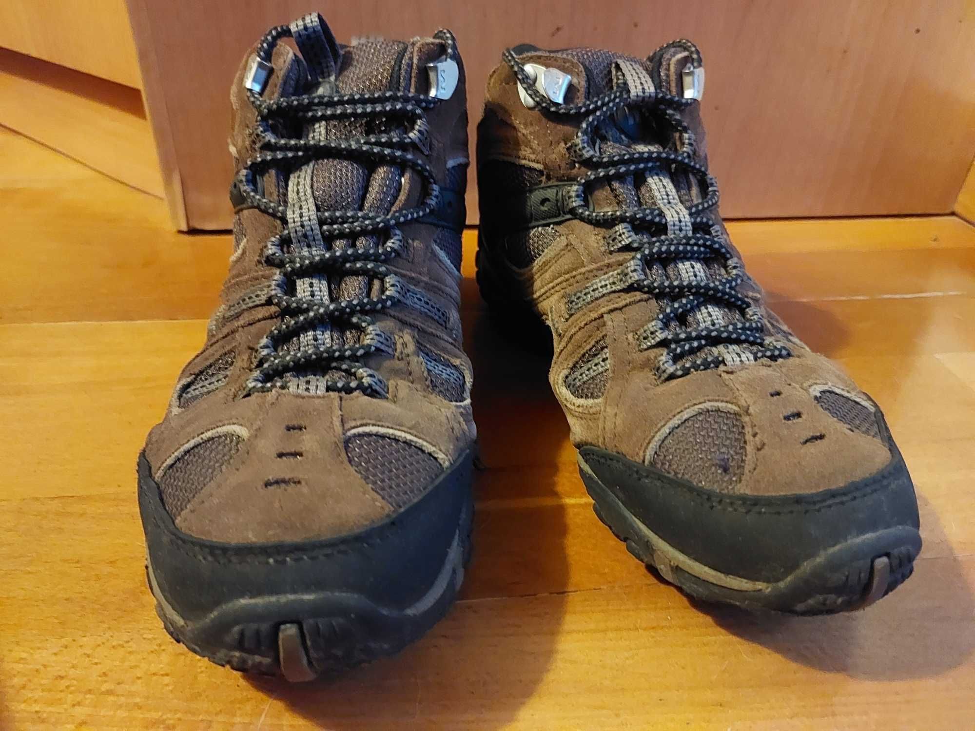 Ténis Botas Merrel 7 M - Número 40 - Castanhos e Azul Claro