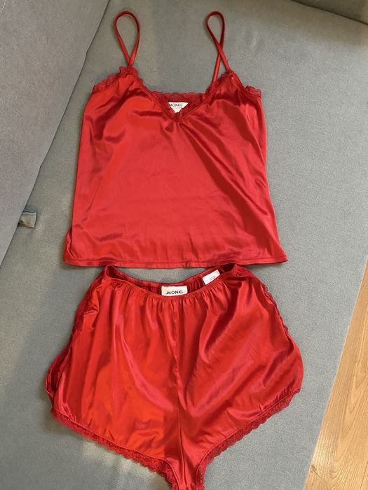 Zestaw piżama satynowa Monki