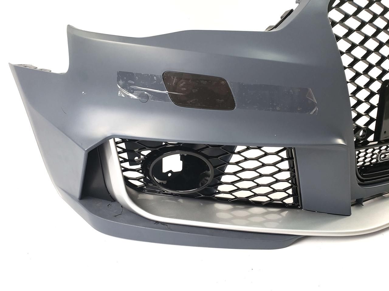 Передний бампер в стиле RS на Audi A3 8V 2012-2016  ( Под туманки )