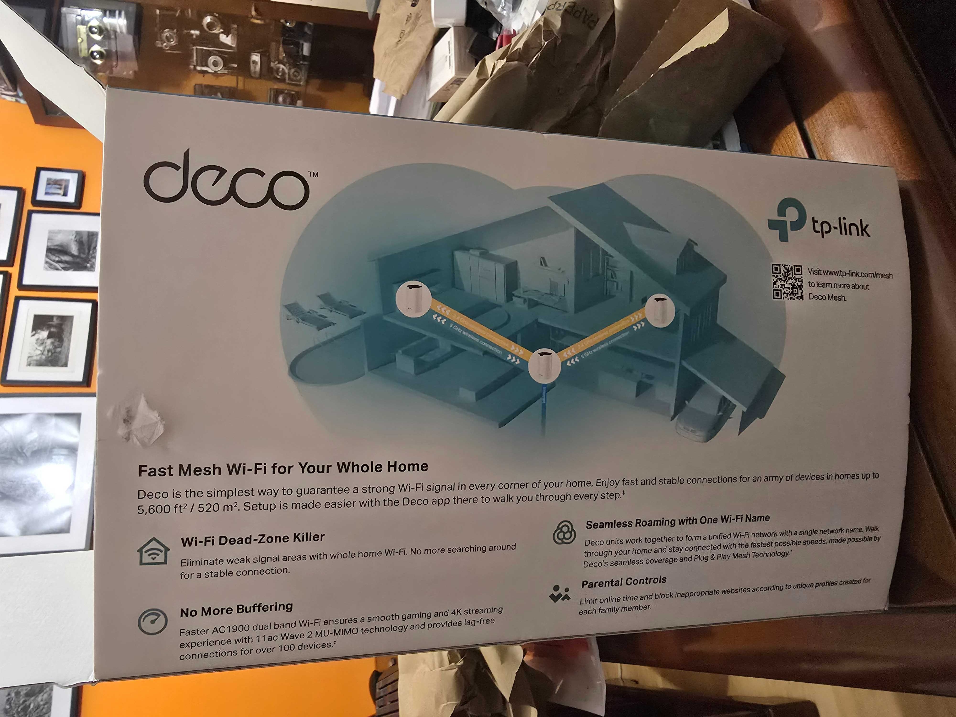 TP-Link Deco S7 AC1900 Dual-Band WiFi 5 Gigabit Pack-3
