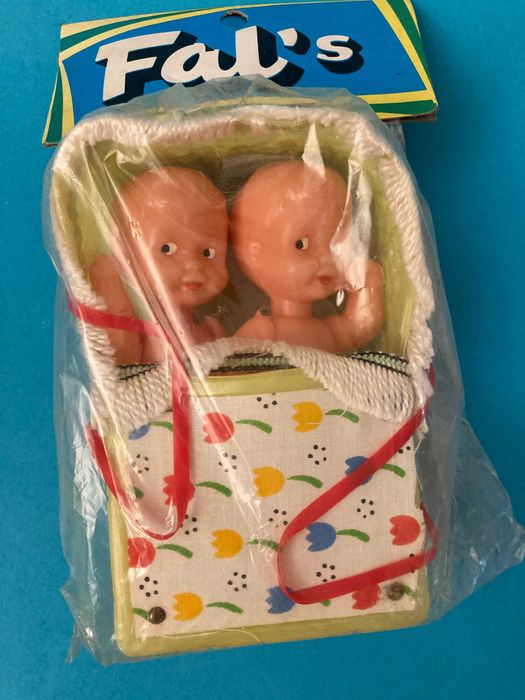 Bonecos em Berço / Cesta Industrias FAL Espanha Anos 70/80