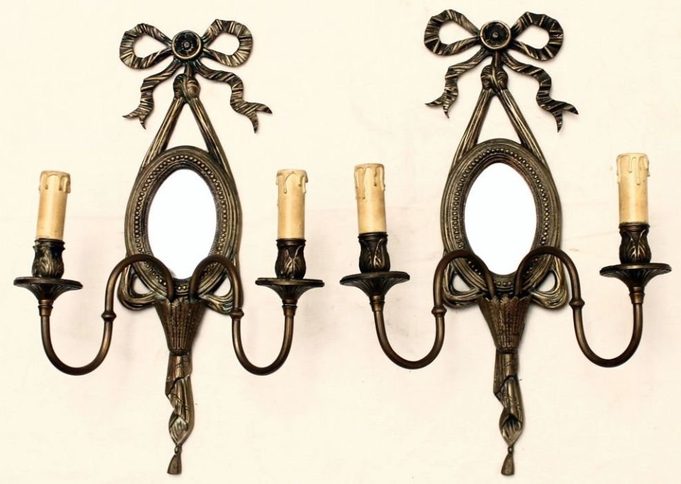 4 Apliques de parede em Bronze