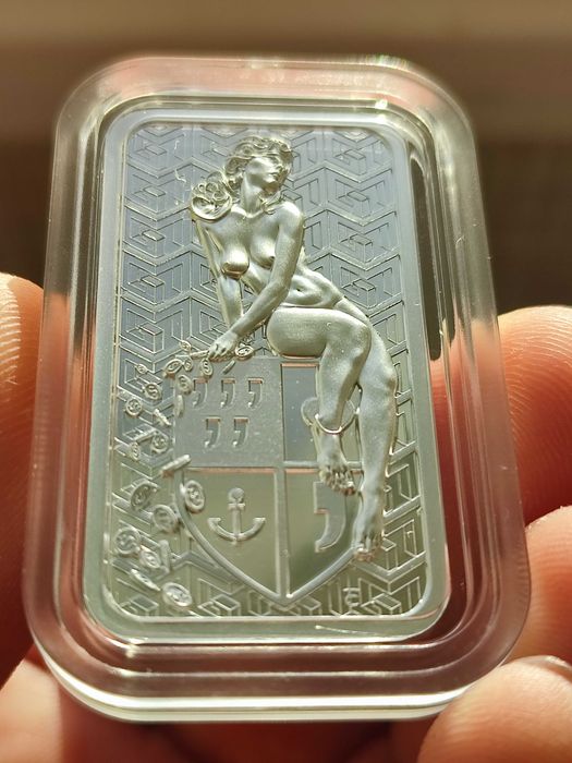 Срібна монета "Fortuna" Фортуна 1 ун. 999.9 ПРУФ Тираж 5000.