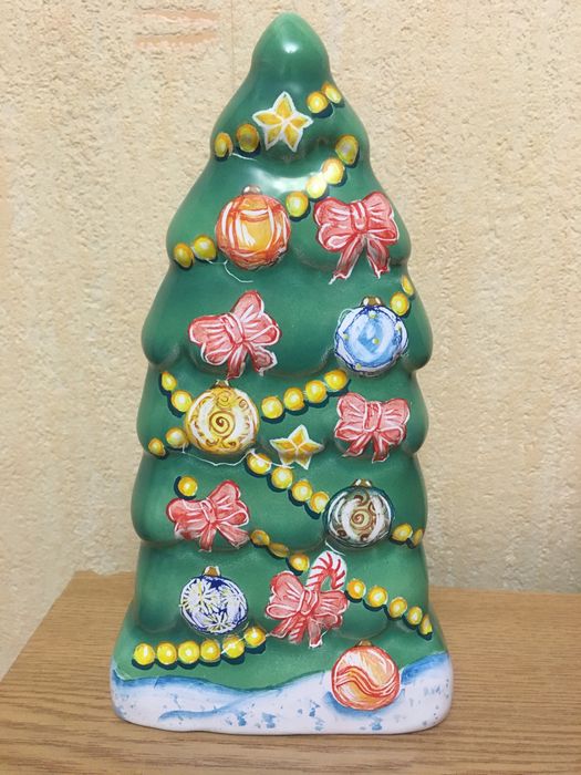 Майоліка , набір новорічних фігурок в подарунковій коробці