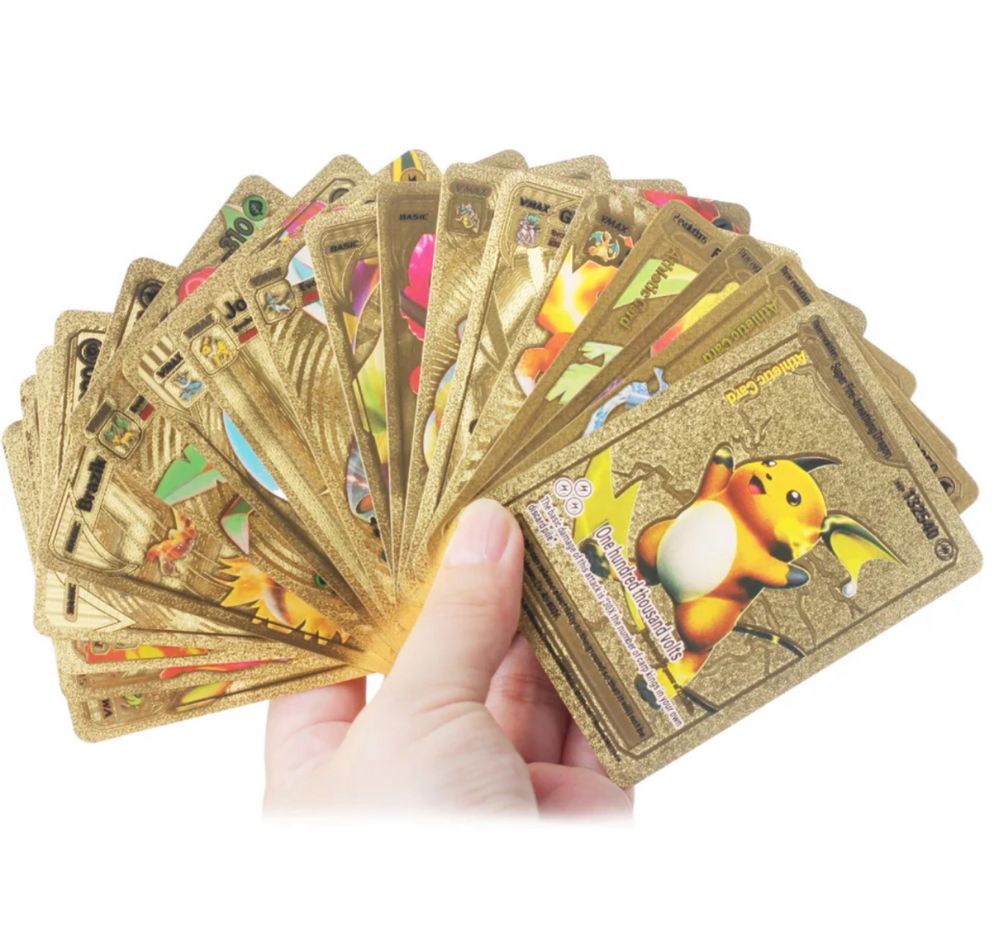 Pokemon zlote karty talia 59 szt Vmax GX super karty