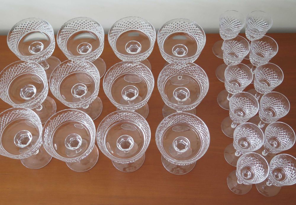 Serviço copos cristal Atlantis 62 peças