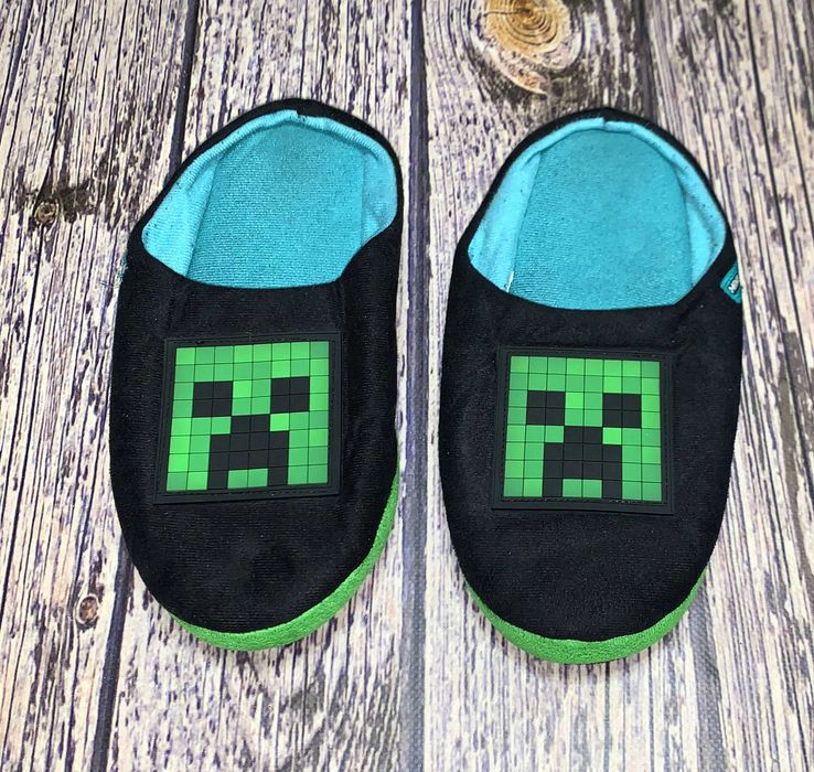 Тапки Minecraft для мальчика, размер 31 (21,5 см)