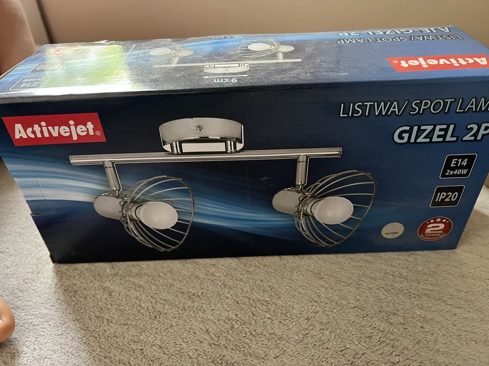 Spot lamp, listwa Gizel 2p NOWA