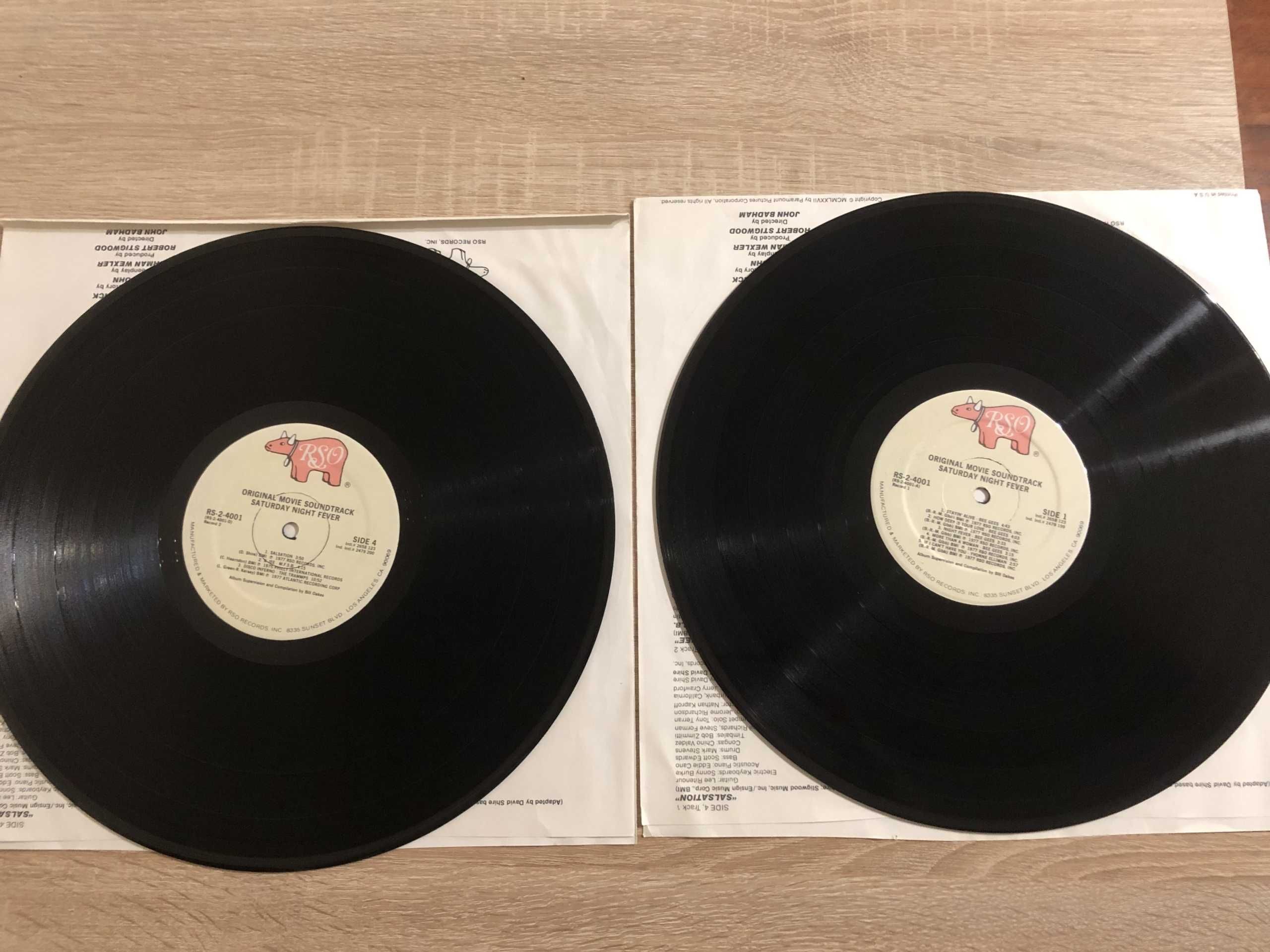 Bee Gees Saturday Night Fever soundtrack USA EX+ 2 LP