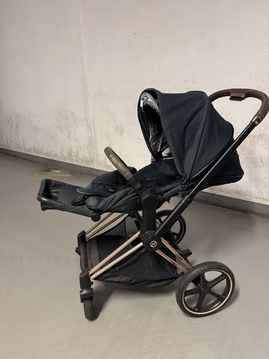Cybex Priam czarny spacerówka + godnola