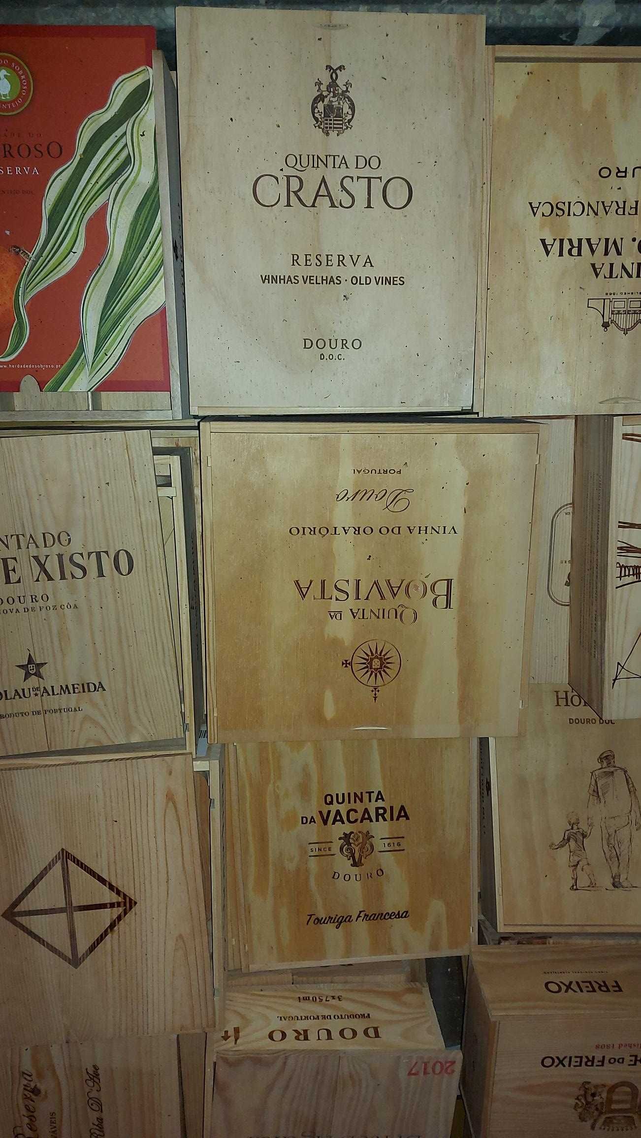 Caixas de madeira de vinho (c/tampas)