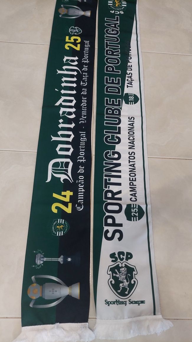 Cachecol do sporting Dobradinha