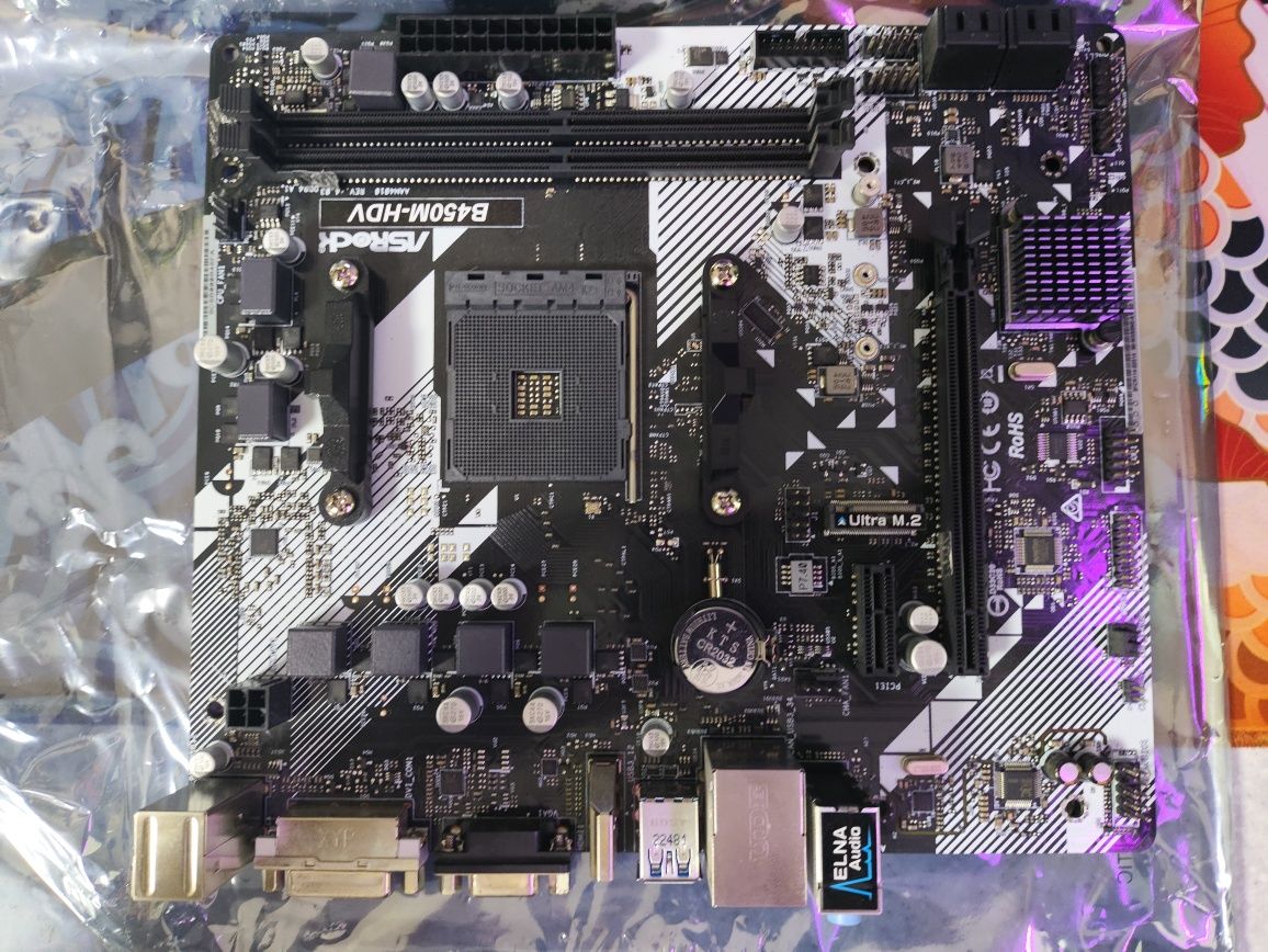 Материнська плата ASRock B450M-HDV R4.0 (sAM4, AMD B450, PCI-Ex16)