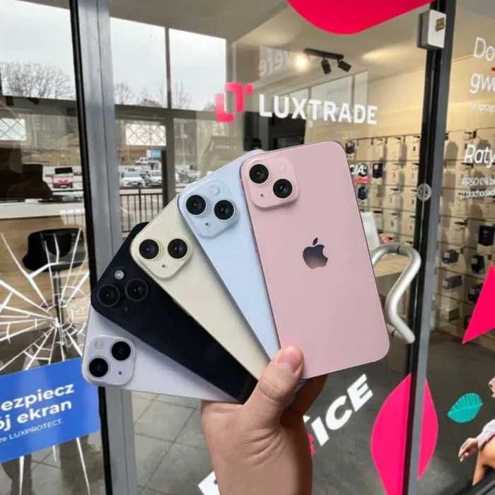JAK NOWY | IPHONE 15 256GB | 2 lata gwarancji! | Różne kolory