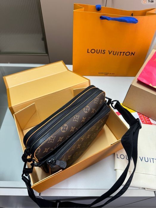 Louis Vuitton trio 3v1 сумка мужская кожаная