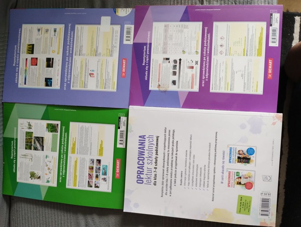 Repetytorium Biologia chemia fizyka i opracowanie lektur 7-8