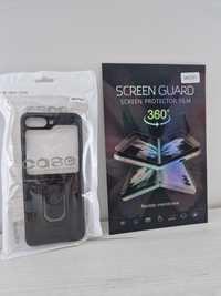 Slide Camera Armor Case do Samsung Galaxy Z Flip 5 Czarny + folia TPU