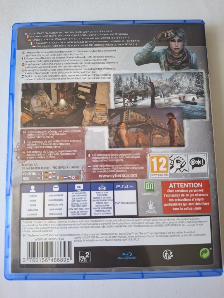 Syberia 3 na ps4
