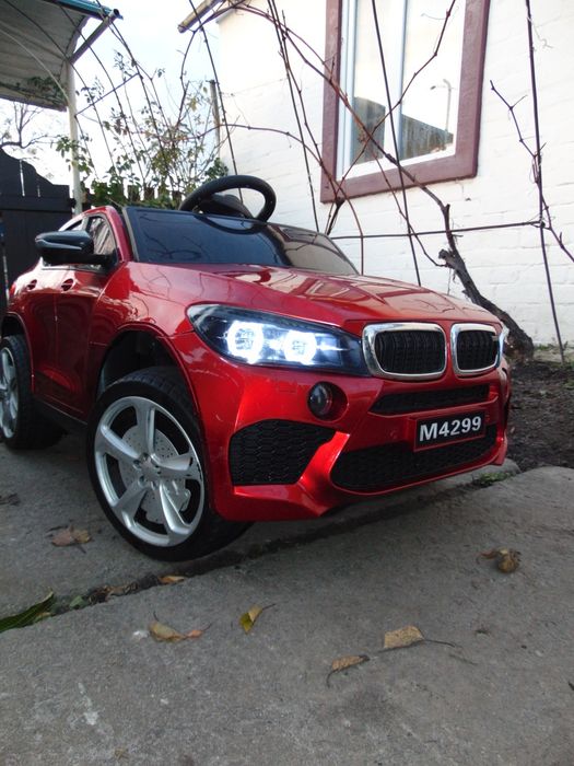 Дитячий електромобіль червоний, повний привід, з новим акамулятором