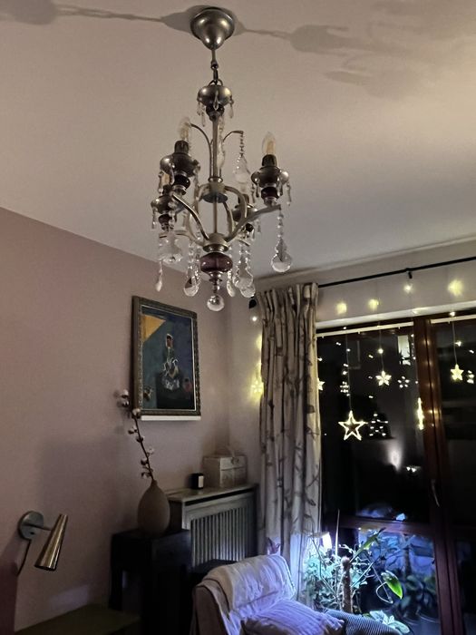 Lampa sufitowa glamour / Zyrandol krysztalowy