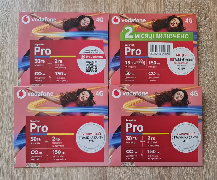 Сім картка Стартовий пакет Vodafone Водафон