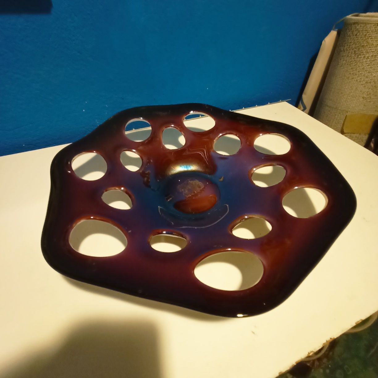 LAMPA sufitowa wisząca 42 cm  czarna , waza  na  owoce gratis !!