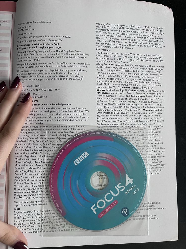 Podrecznik dla liceów i techników Focus 4 b2/b2+