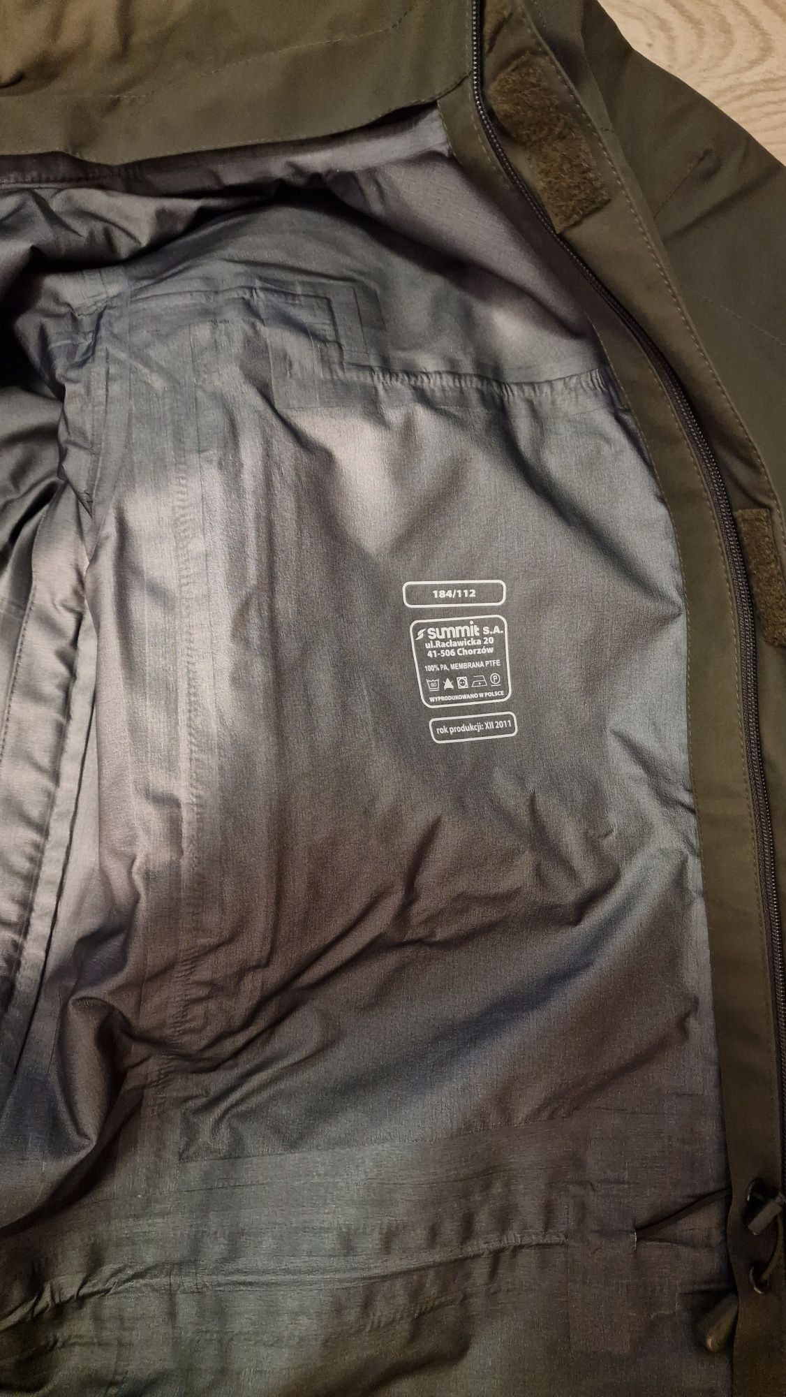 Summit Gore-Tex JW GROM ubranie ochronne przeciwdeszczowe wojskowe