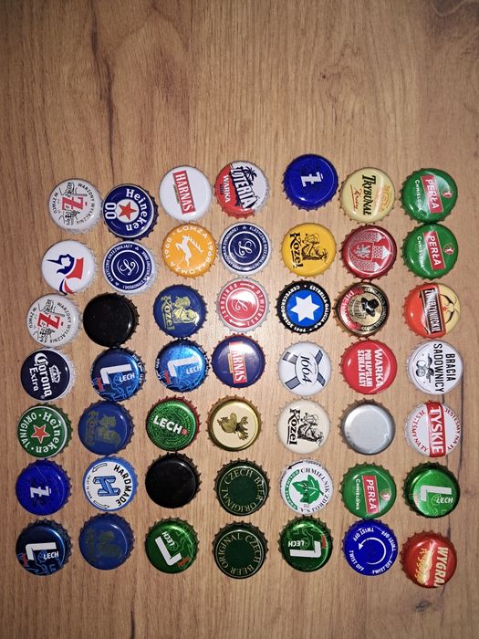 Zestaw kapsli kolekcjonerskich - Perła Loteria Lech Desperados
