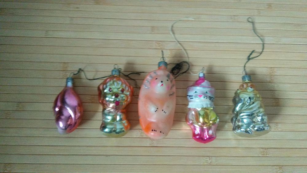 Ёлка ёлочные игрушки  винтаж СССР лот