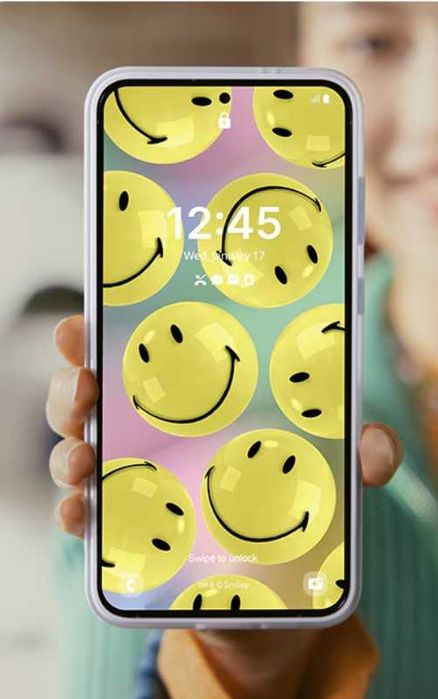 Оригинальный чехол Samsung S24 Plus Flipsuit (Heart + Smile) SM-S926