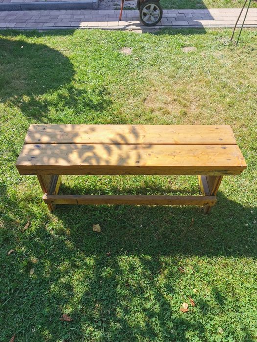 Ławka ogrodowa ławeczka ława drewniana taras balkon ogord