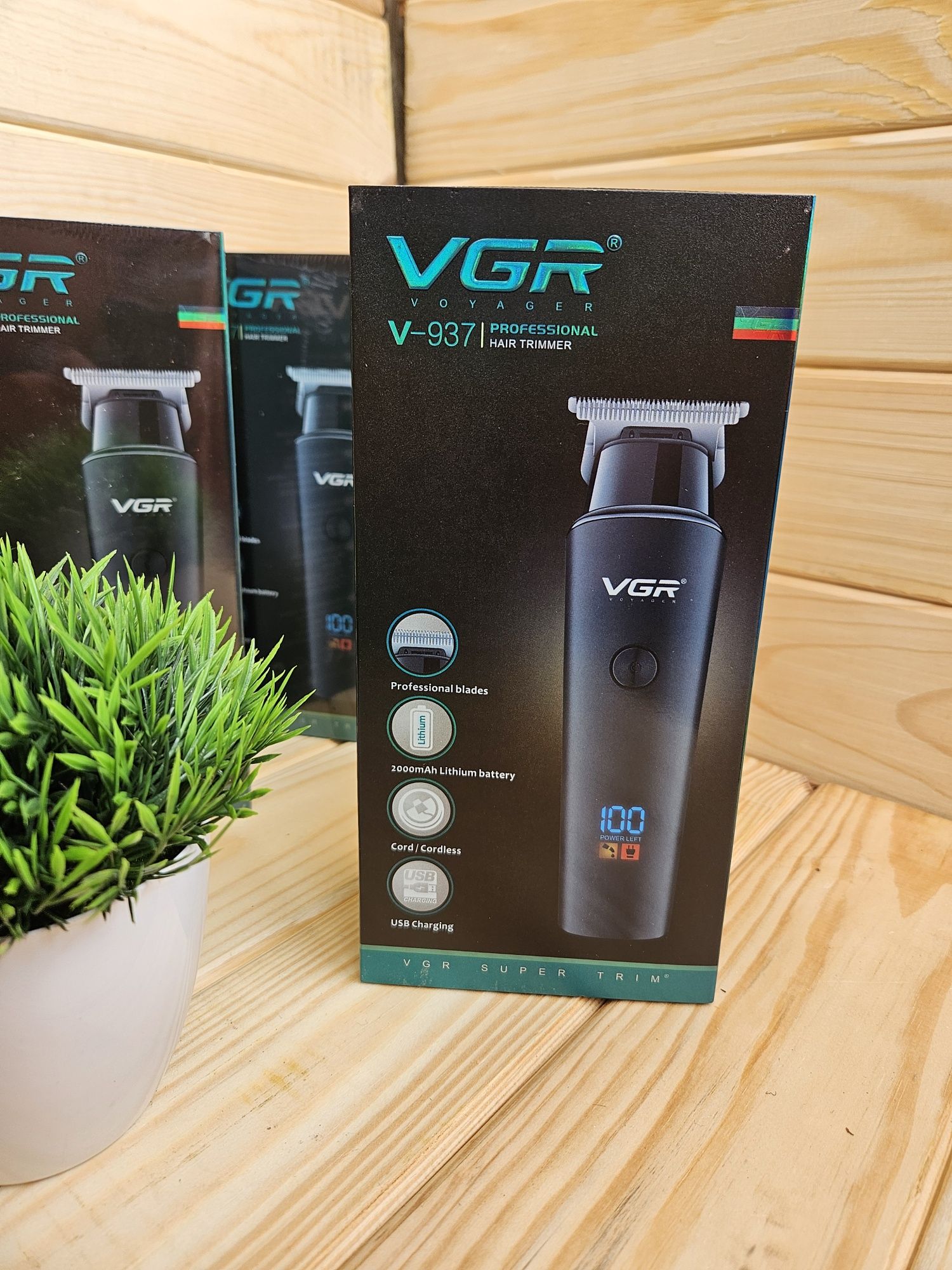 Тример vgr 937 трімер доя бороди і голови машинка стрижки триммер