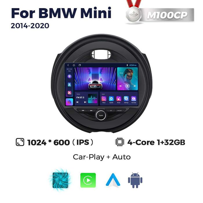 Штатна Магнітола BMW Mini 2014-2016 Android GPS Навігація CarPlay