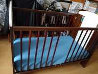 Dwa łóżeczka niemowlęce z materacami 120x60
