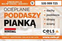 GWARANCJA jakości na piankę SOUDAL-ocieplenie, natrysk