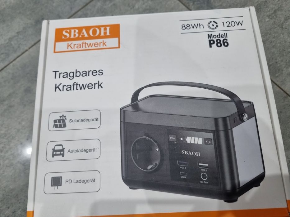 Przenośna stacja zasilając SBOAH P86 - 120W 88WH 24000