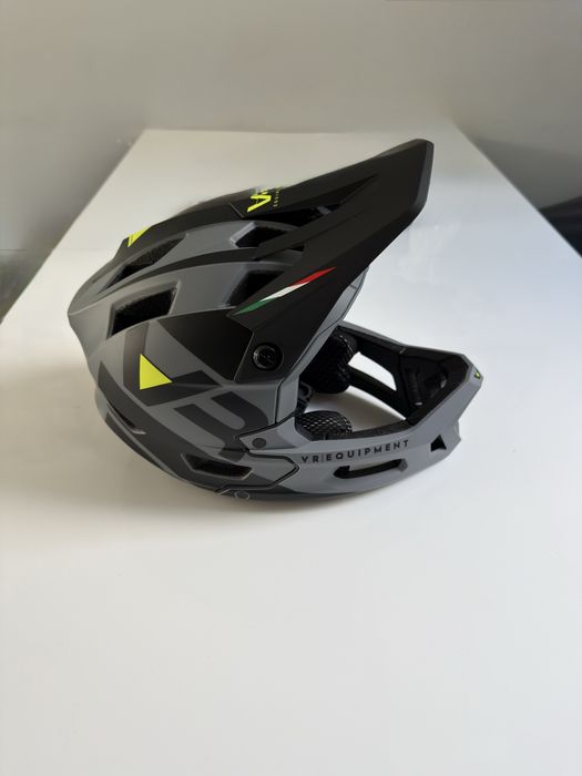 Kask Full Face MTB Valentino Rossi MIPS – rozmiar S, nowy, szary