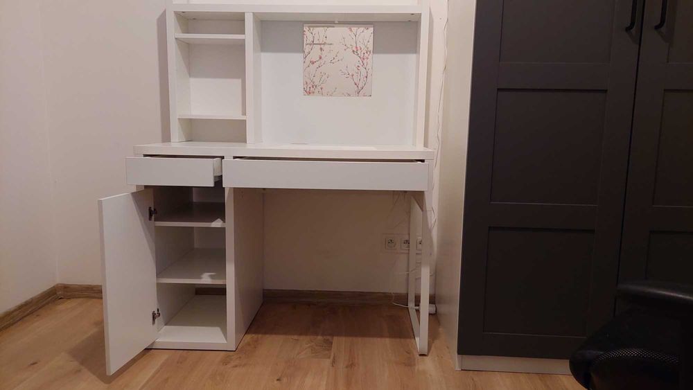 Biurko miki Ikea 105x50 z nadstawka