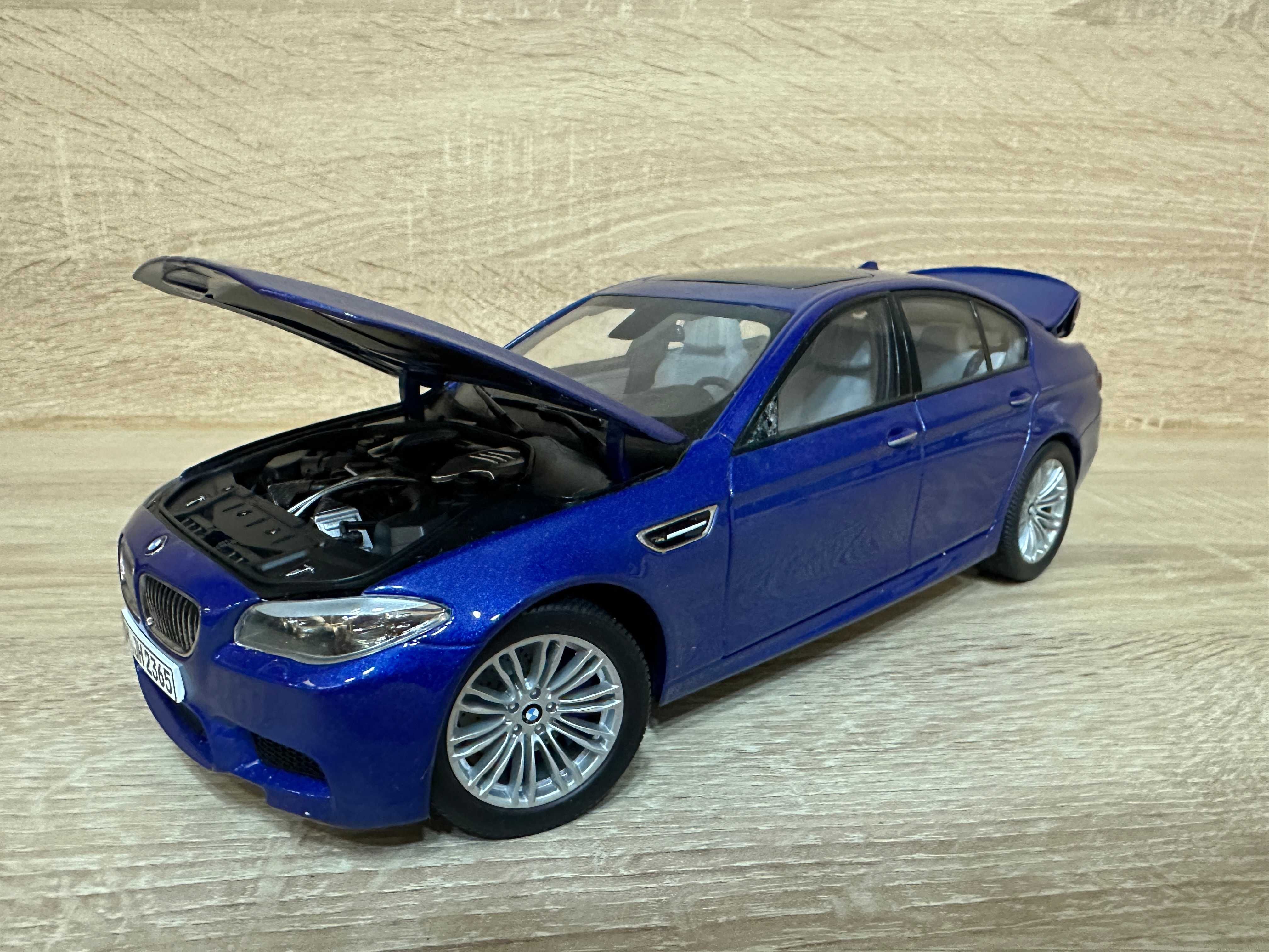 BMW M5 F10 Model 1:18 Paragon Oryginalny BMW MonteCarlo Blue