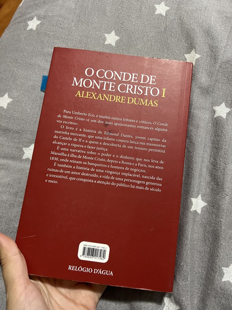 Livro “o conde de monte cristo” de Alexandre Dumas