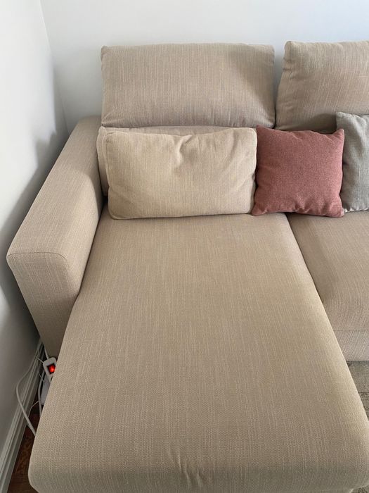 Sofá 3 lugares Eskilstuna c/ chaise long