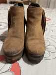 Botas castanhas salto alto