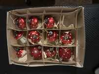 Bombki grzybki komplet PRL