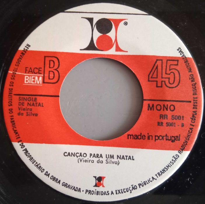 Rute / Vieira da Silva - - - - -  		Canções de Natal	- - - - -	Single