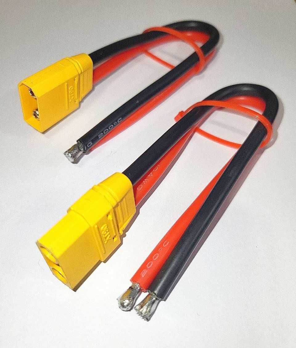 Изготовление ОПТ Коннекторы XT-90 XT60 Male Female  кабель 12AWG 10AWG