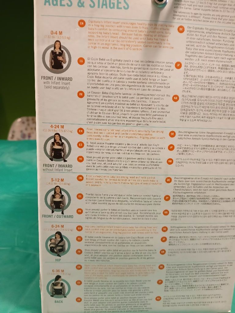Ergobaby 360 nosidło firmowe