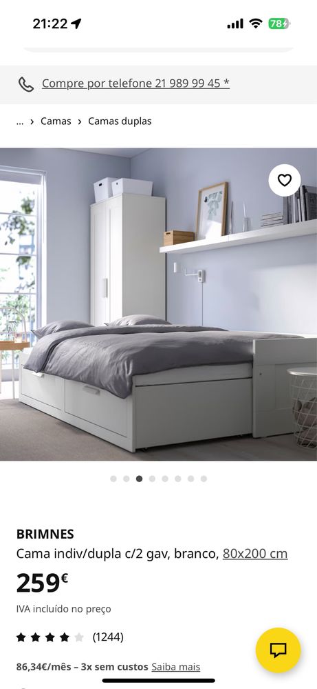 Cama de solteiro / casal