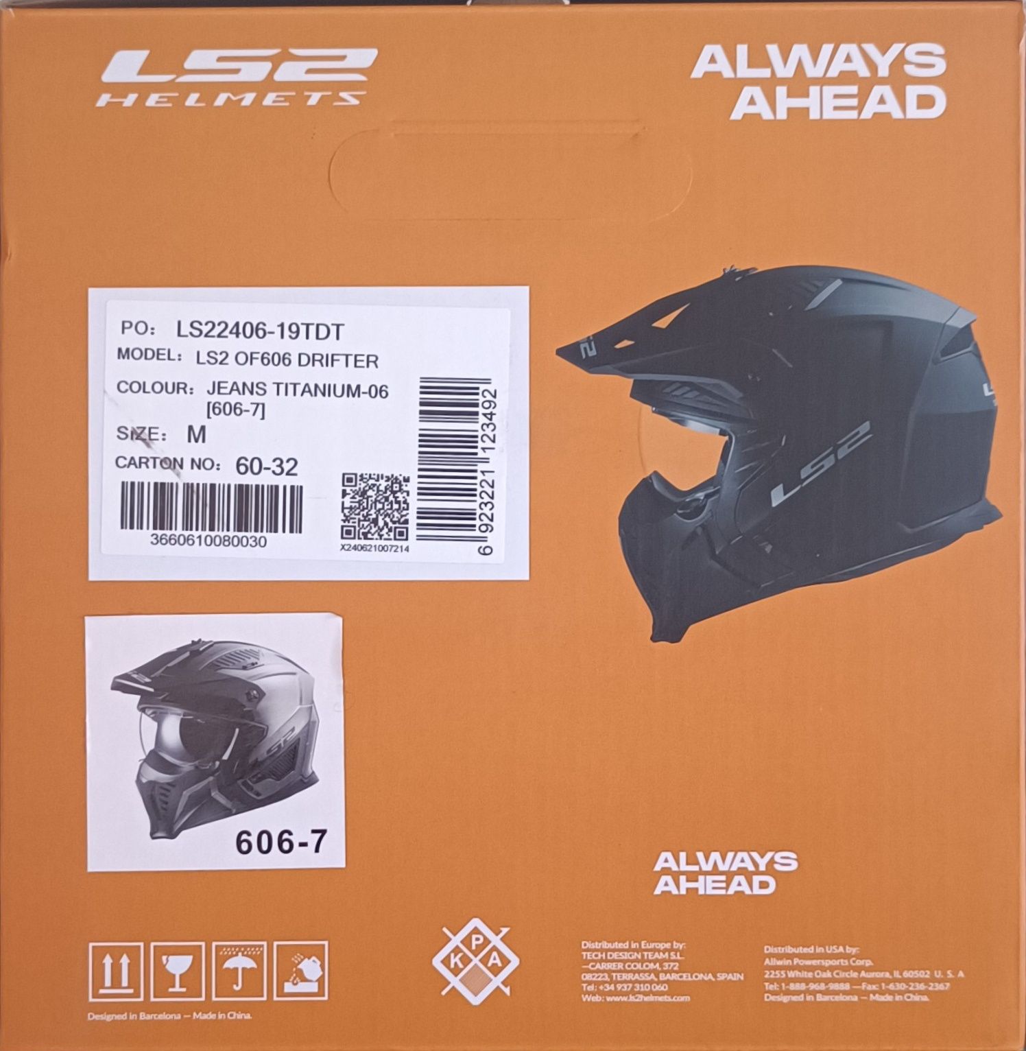 Capacete LS2 Drifter Titanium
