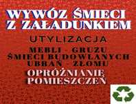 LIKWIDACJA MIESZKANIA wywóz gruzu wywóz śmieci wywóz mebli transport